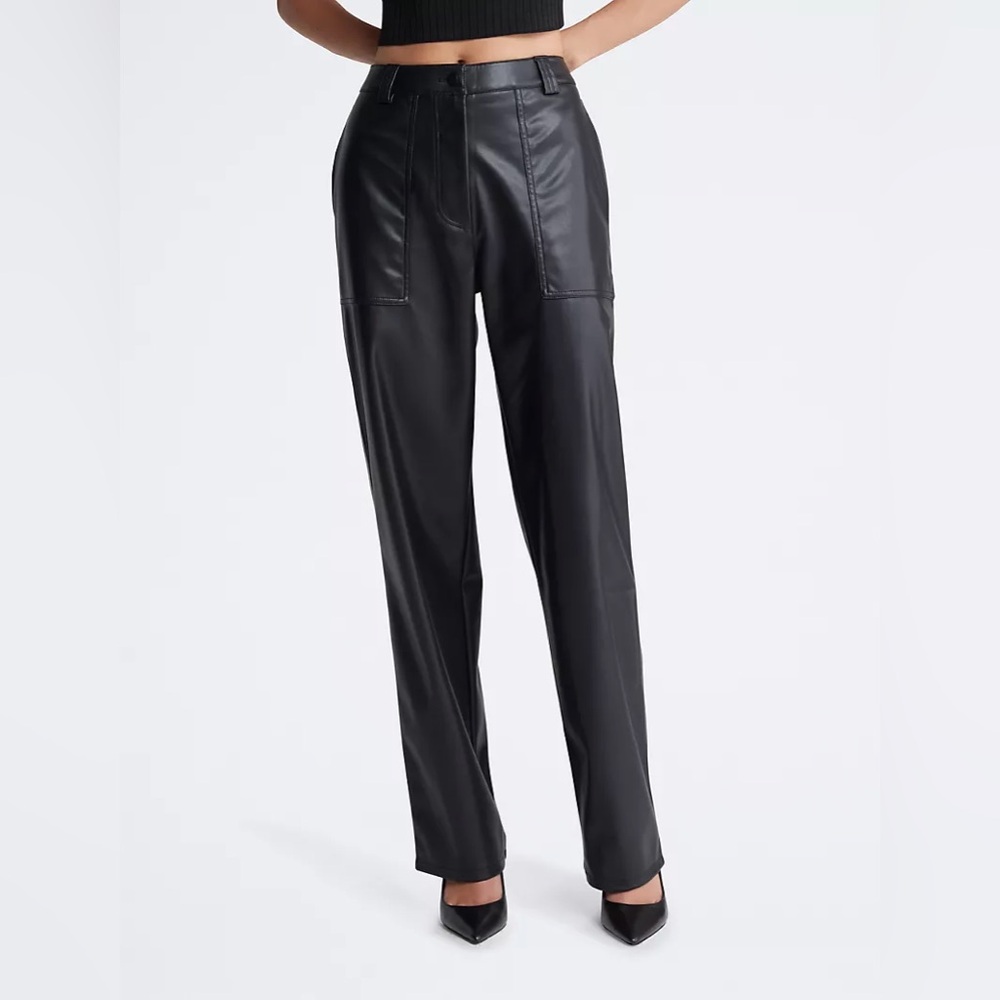 Halston Leather Pants